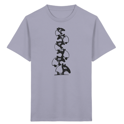 Lustiger Haufen aus Schabracken-Tapiren - Kids Organic Shirt