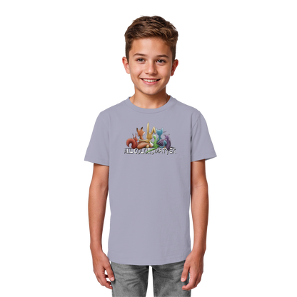 All Colors Matter! Regenbogen Tiere für Vielfalt - Kids Organic Shirt