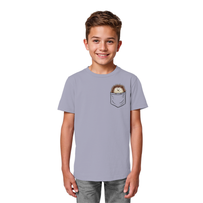 Lustiger Igel in Deiner Brust-Tasche - Kids Organic Shirt
