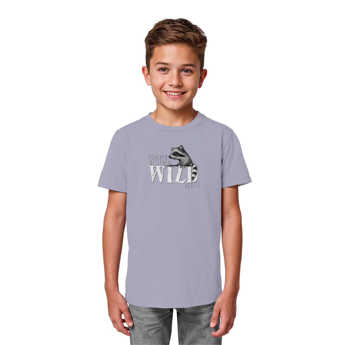Bisschen wild heute! Waschbär - Kids Organic Shirt