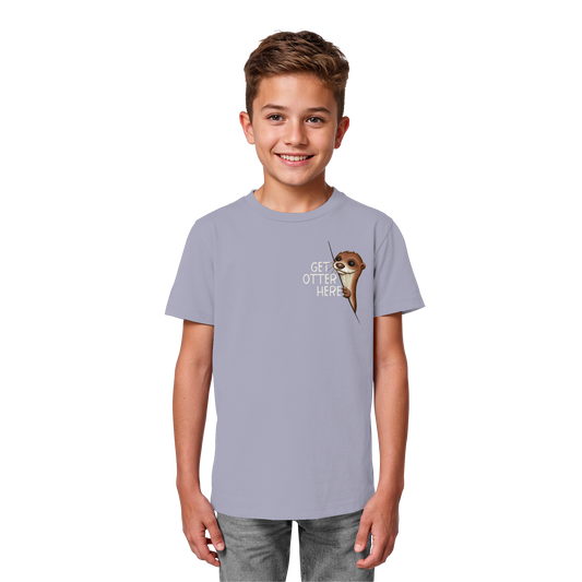 Get Otter Here | Lustiger Otter Kalauer - Kids Organic Shirt