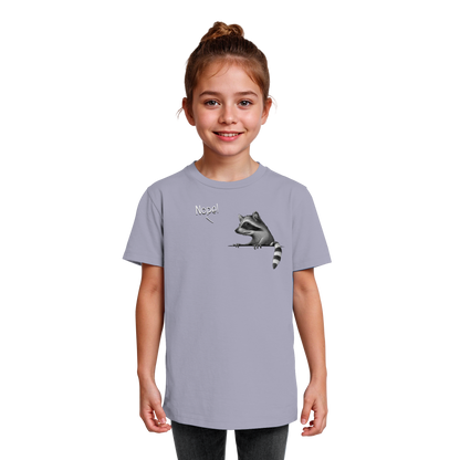 Nope! Frecher verwegener Waschbär - Kids Organic Shirt