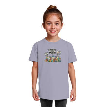 Demo-Katzen gegen Faschismus und für Vielfalt - Kids Organic Shirt