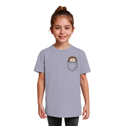Lustiger Igel in Deiner Brust-Tasche - Kids Organic Shirt