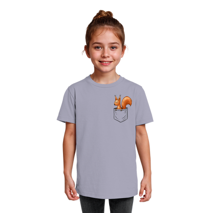 Lässiges Eichhörnchen In Tasche - Kids Organic Shirt
