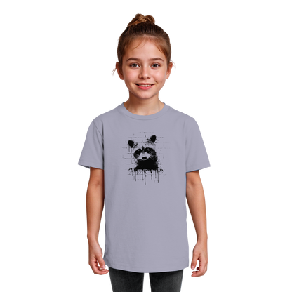 Funky Street Art Waschbär - Kids Organic Shirt