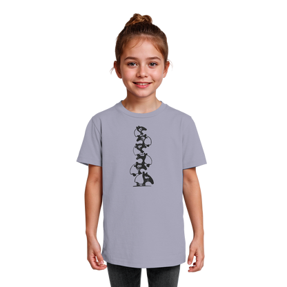 Lustiger Haufen aus Schabracken-Tapiren - Kids Organic Shirt