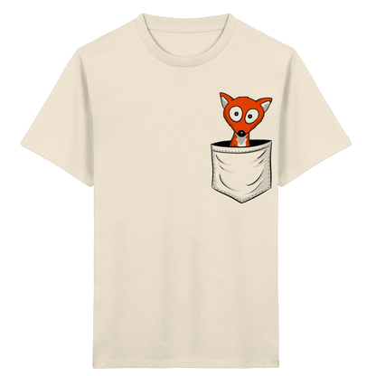 Fuchs in der Brusttasche | Taschen-Fuchs - Kids Organic Shirt