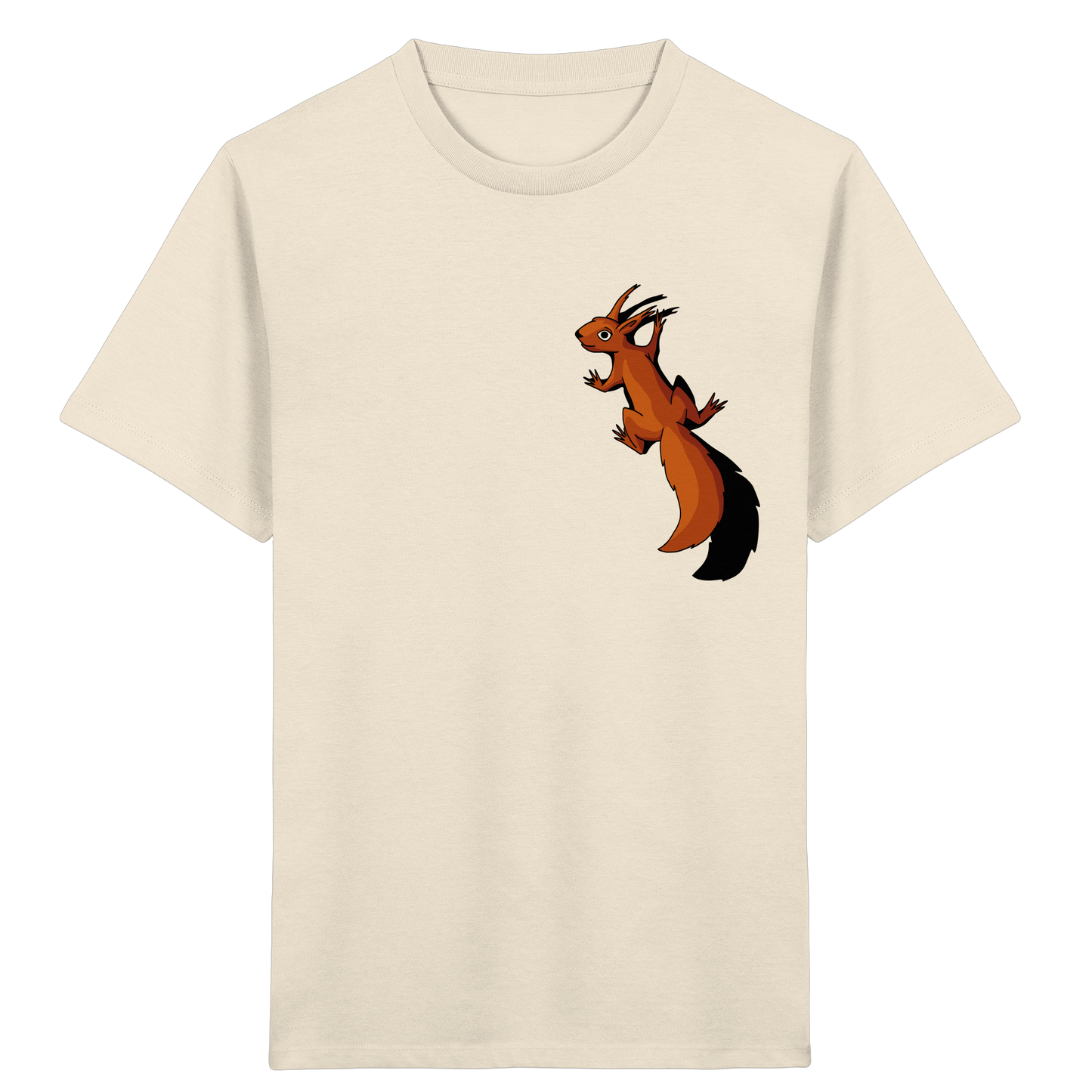 Süßes Eichhörnchen klettert - Kids Organic Shirt