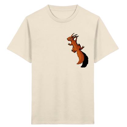 Süßes Eichhörnchen klettert - Kids Organic Shirt