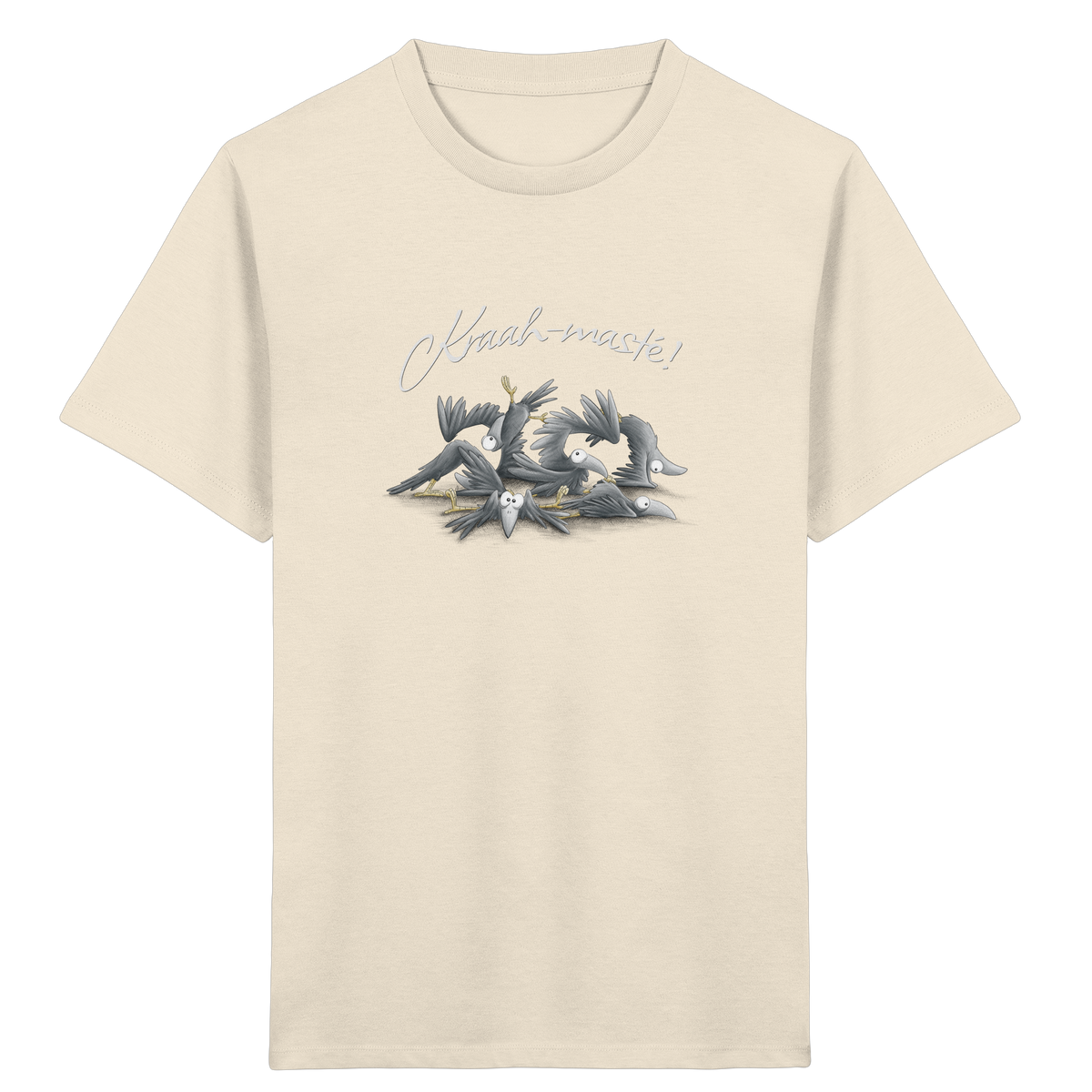 Kraah-masté! Yoga Raben Krähen - Kids Organic Shirt