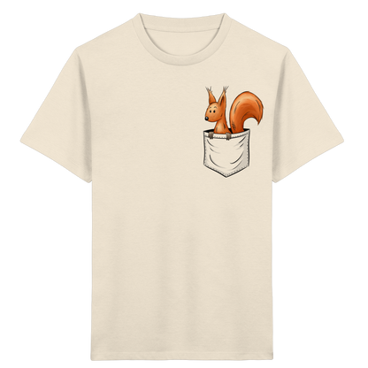 Lässiges Eichhörnchen In Tasche - Kids Organic Shirt