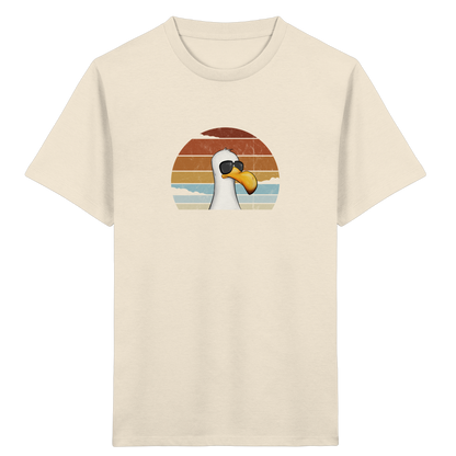 Cool lässige Retro Möwe - Kids Organic Shirt