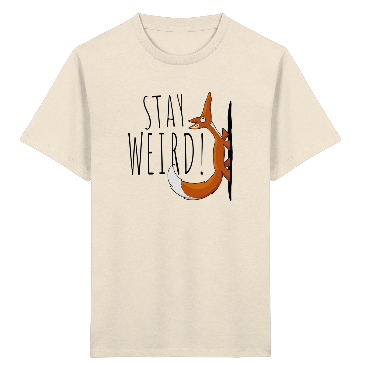 Stay Weird! Schräger Fuchs - Kids Organic Shirt