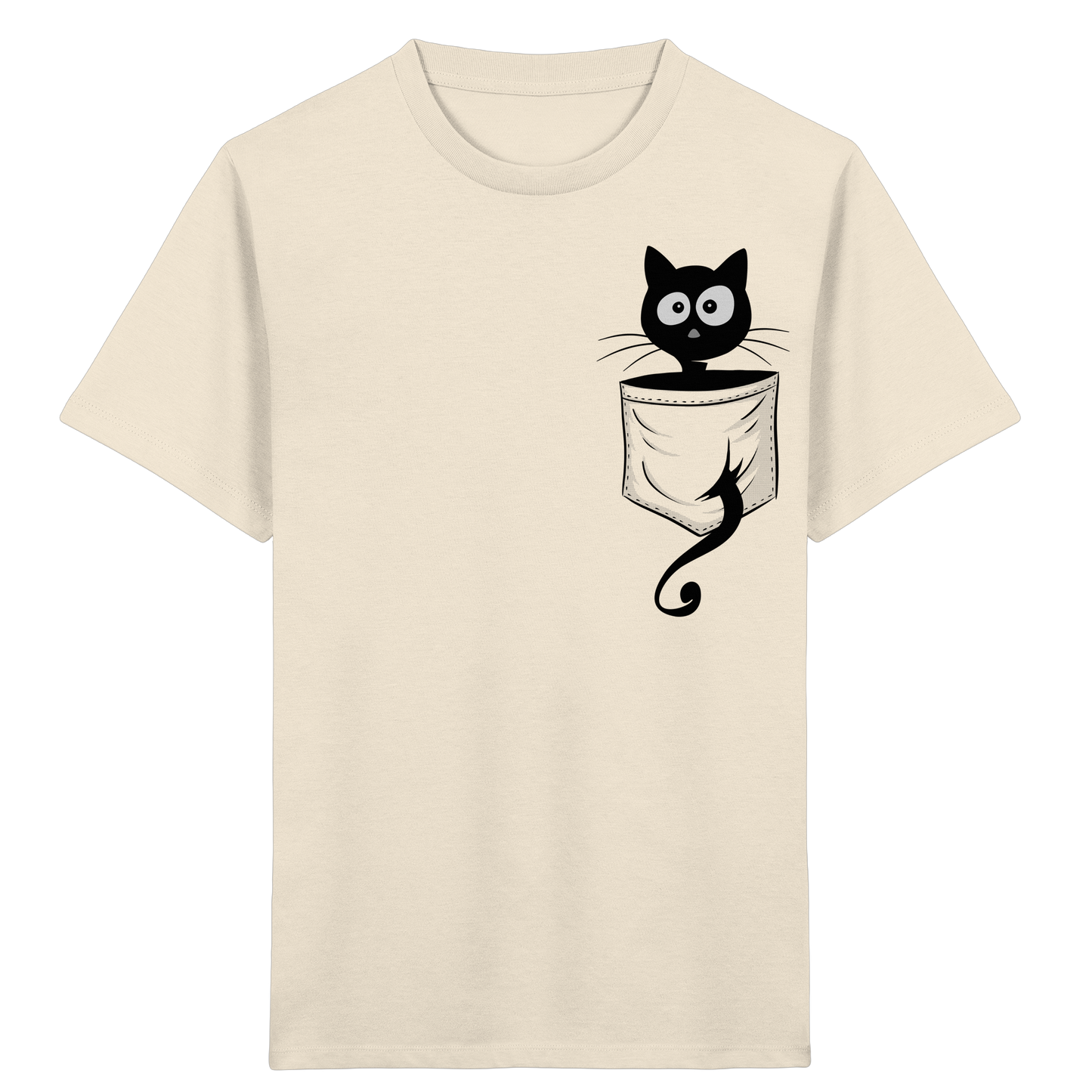Schwarze Katze in der Tasche - Kids Organic Shirt