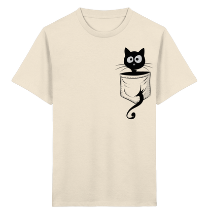 Schwarze Katze in der Tasche - Kids Organic Shirt