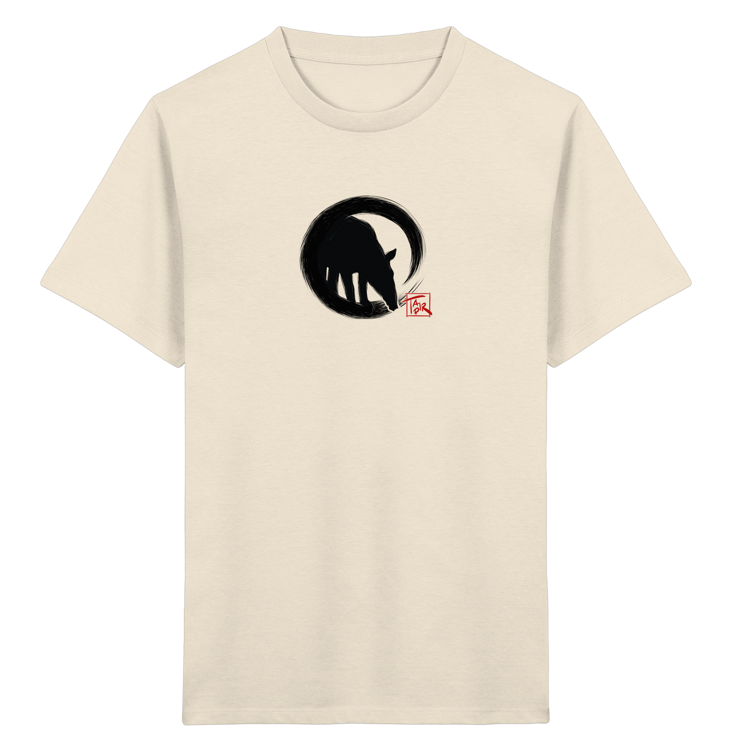 Zen Tapir im japanischen Enso Kreis - Kids Organic Shirt