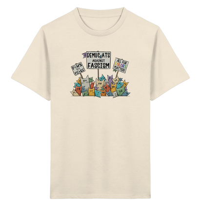 Demo-Katzen gegen Faschismus und für Vielfalt - Kids Organic Shirt