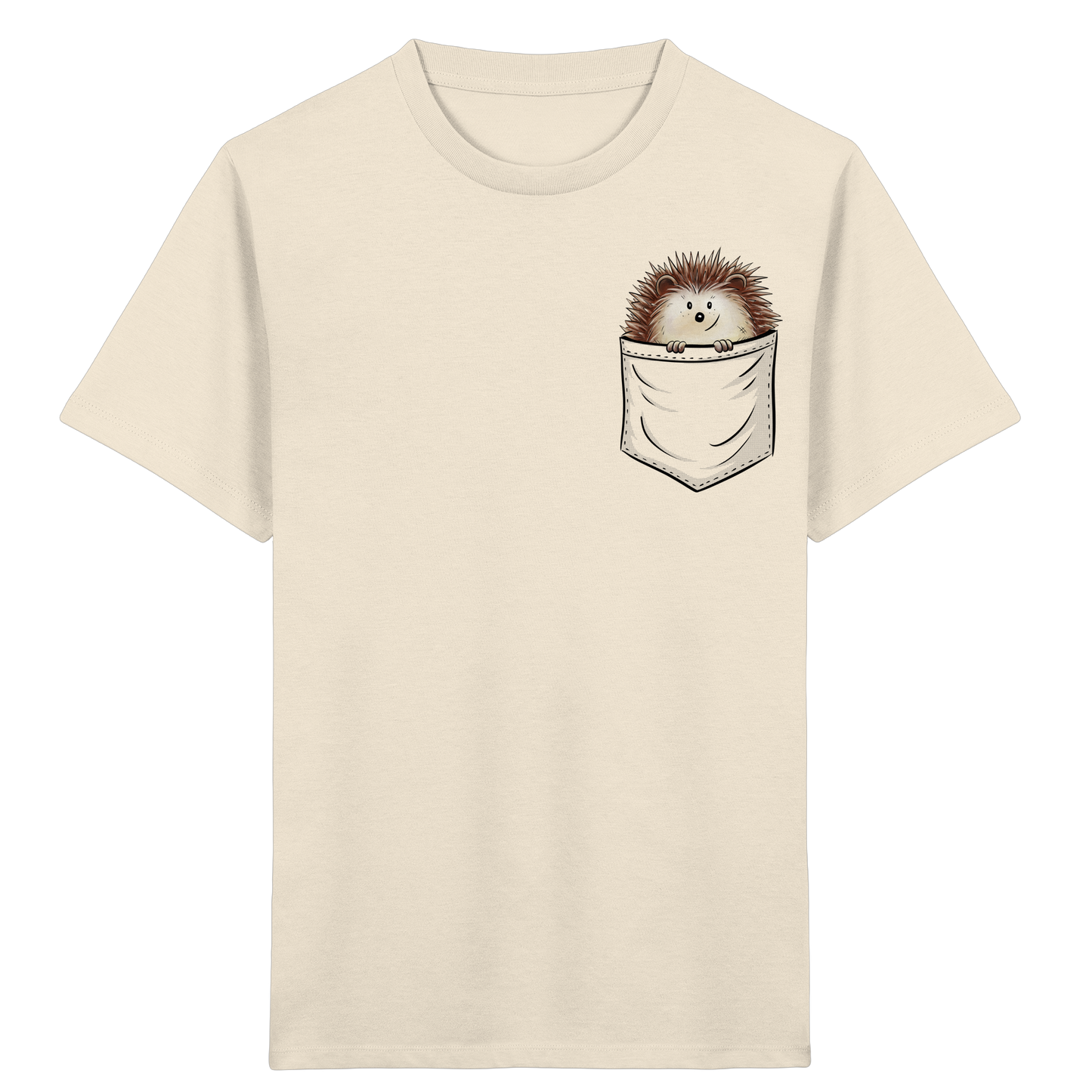 Lustiger Igel in Deiner Brust-Tasche - Kids Organic Shirt