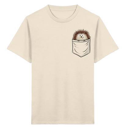 Lustiger Igel in Deiner Brust-Tasche - Kids Organic Shirt