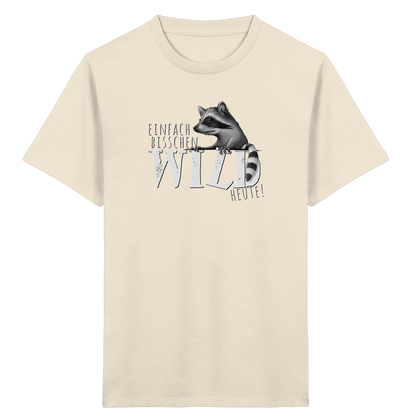 Bisschen wild heute! Waschbär - Kids Organic Shirt