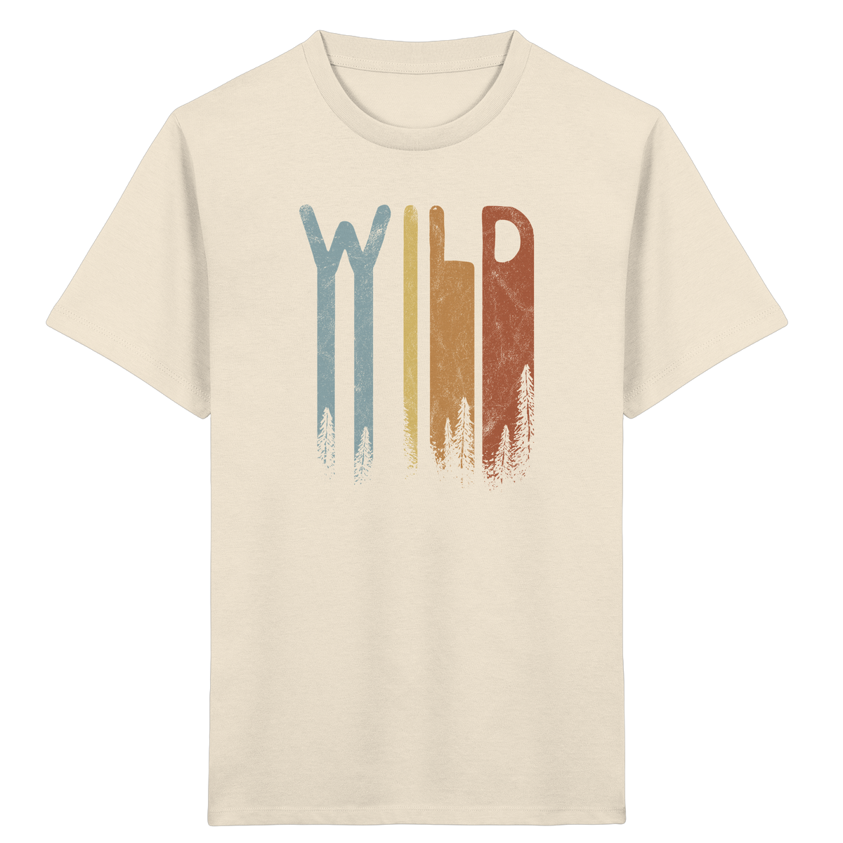 Wild Retro Schriftzug - Kids Organic Shirt