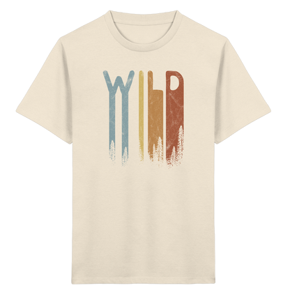 Wild Retro Schriftzug - Kids Organic Shirt
