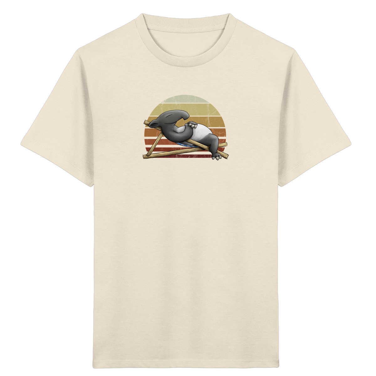 Lässiger Retro Sundown Tapir - Kids Organic Shirt