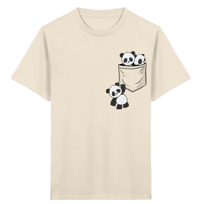 Kawaii Pandas in der Tasche - Kids Organic Shirt