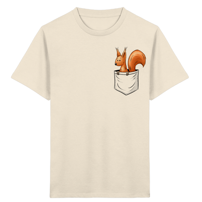 Lässiges Eichhörnchen In Tasche - Kids Organic Shirt