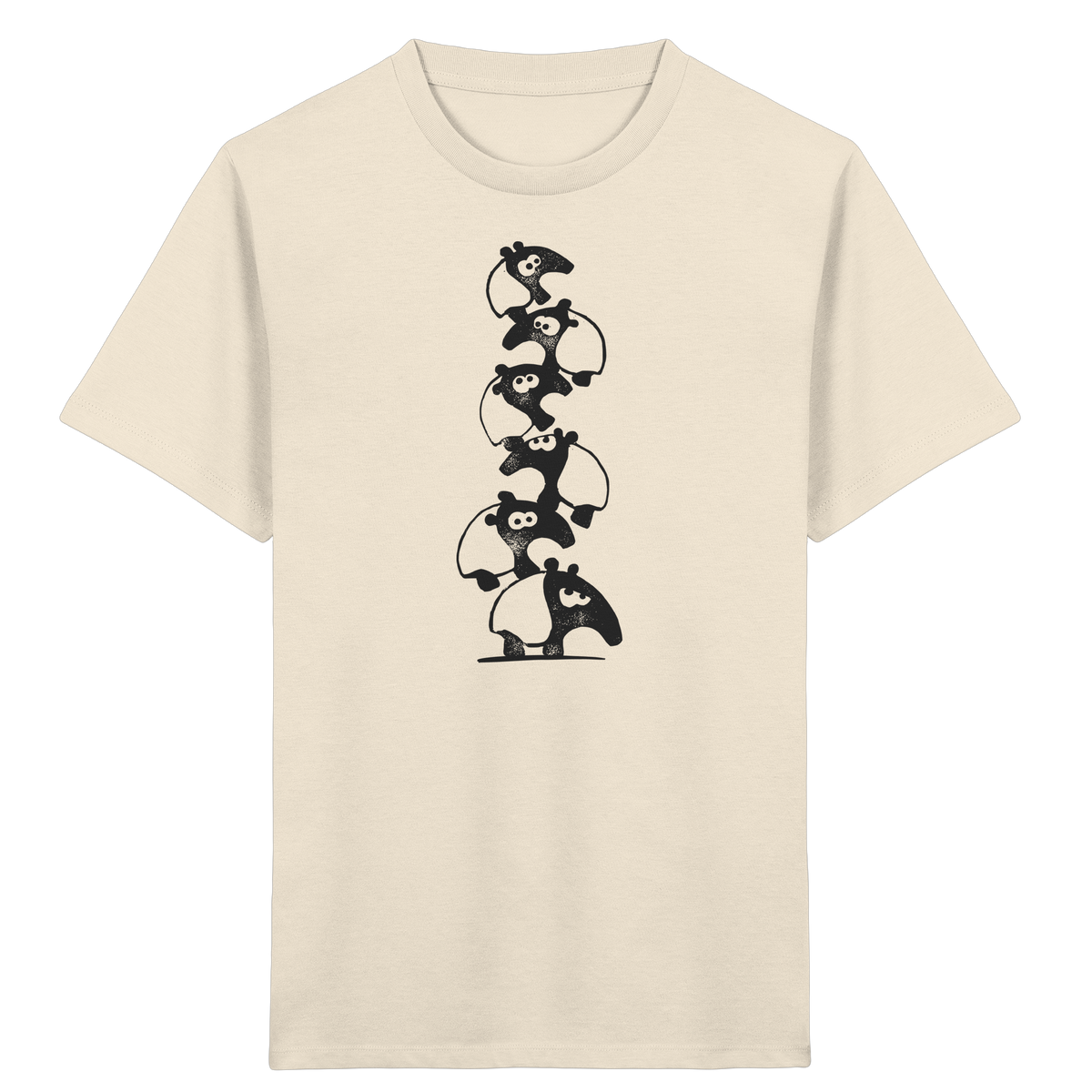 Lustiger Haufen aus Schabracken-Tapiren - Kids Organic Shirt
