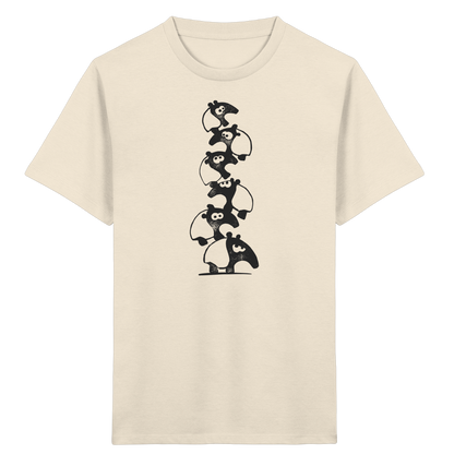 Lustiger Haufen aus Schabracken-Tapiren - Kids Organic Shirt
