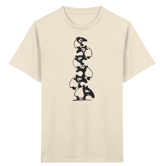 Lustiger Haufen aus Schabracken-Tapiren - Kids Organic Shirt