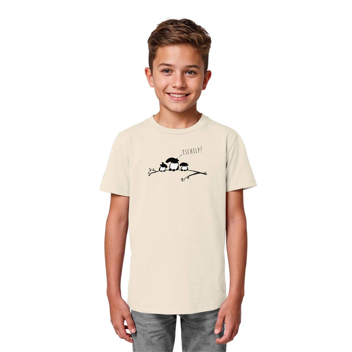 Drei kleine Tapir-Vögel - Kids Organic Shirt