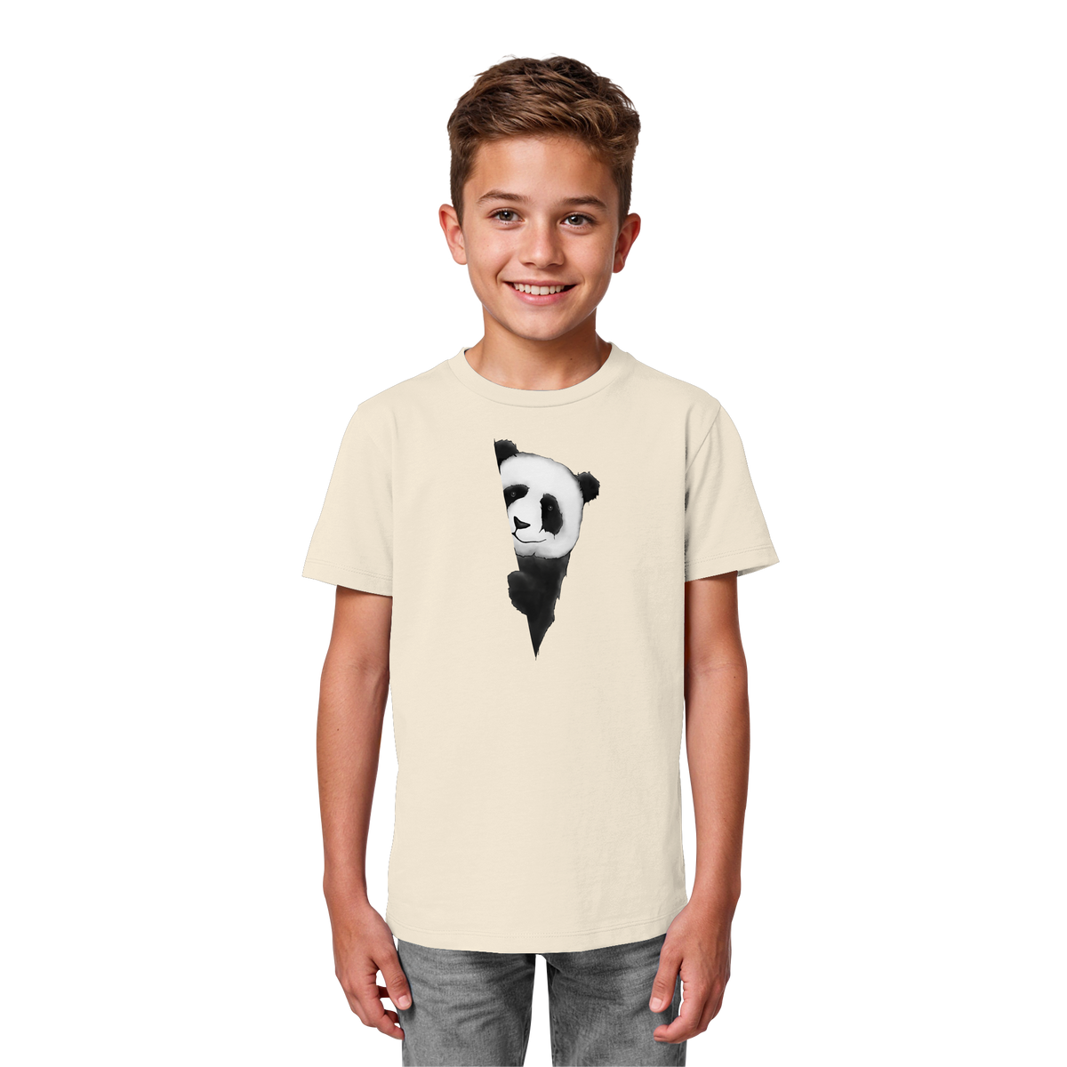 Panda Bär Illustration - Kids Organic Shirt