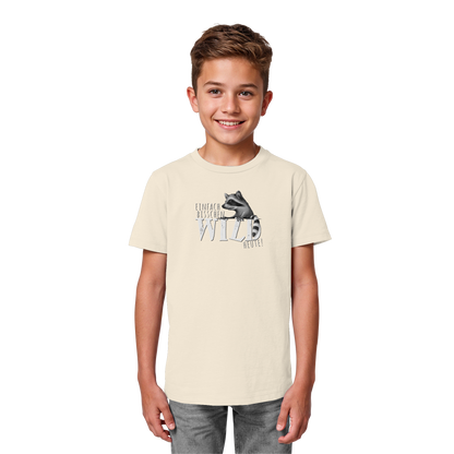 Bisschen wild heute! Waschbär - Kids Organic Shirt