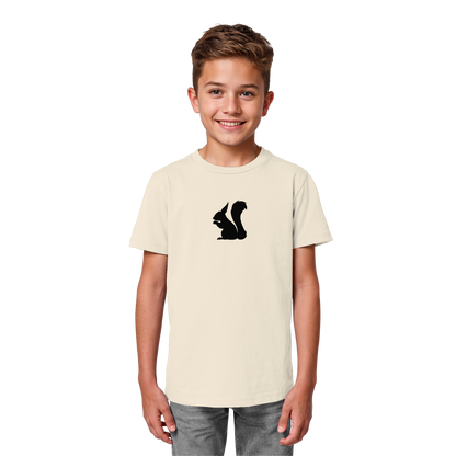 Eichhörnchen Silhouette - Kids Organic Shirt