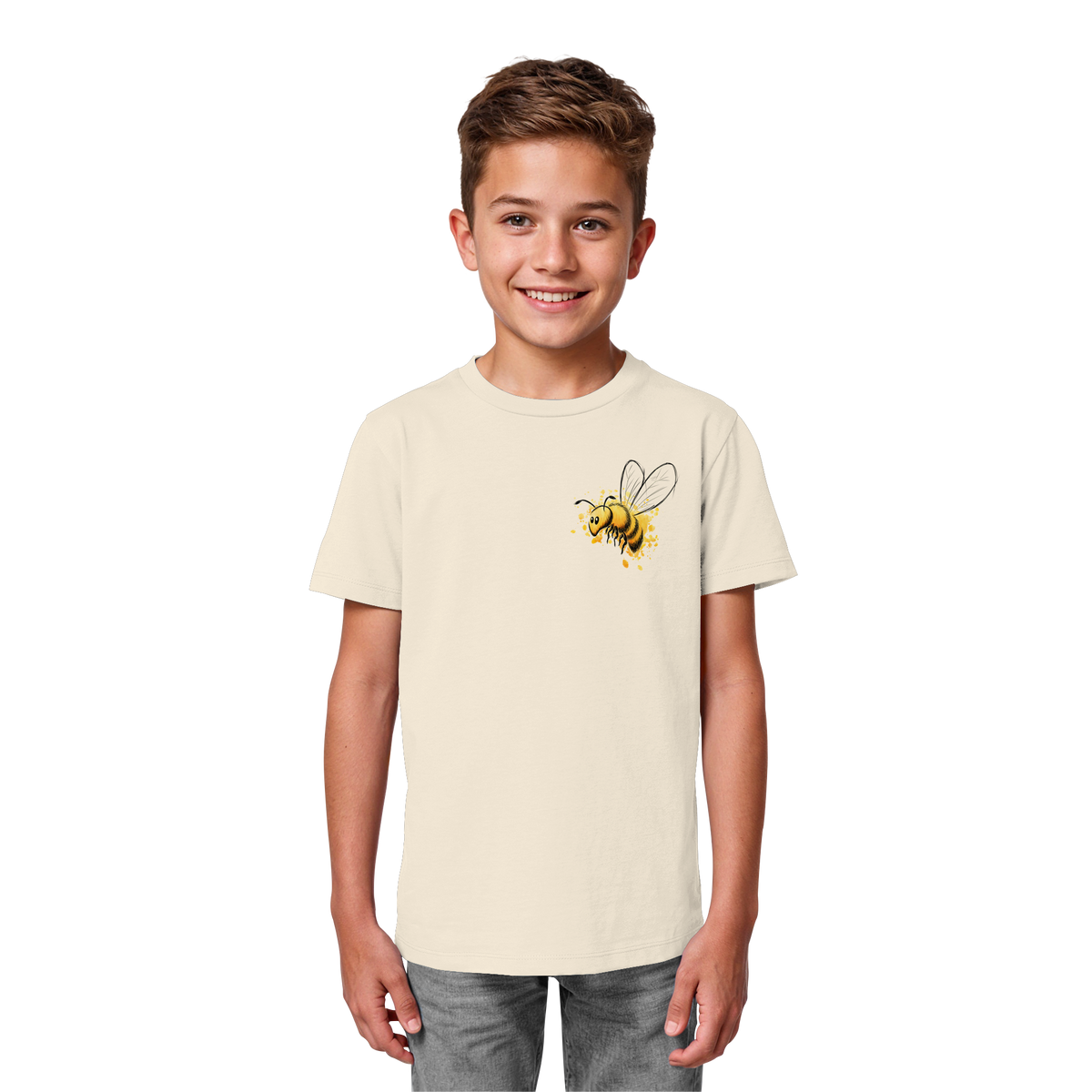 Lässige kleine Honig-Biene - Kids Organic Shirt