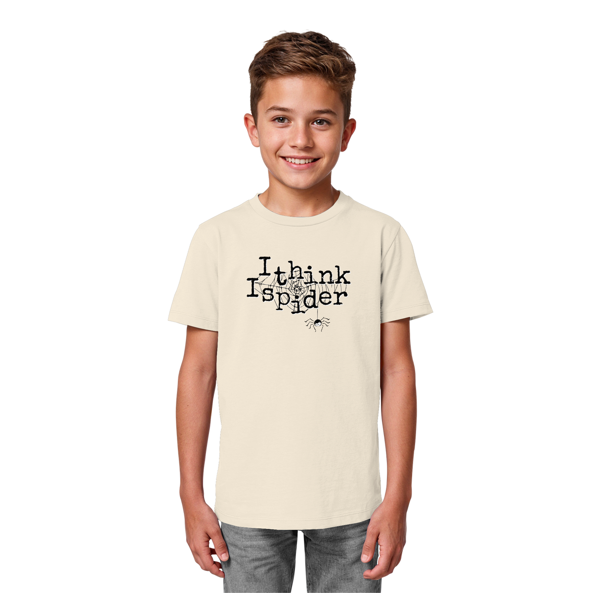 I think I spider - Spinne - Kids Organic Shirt