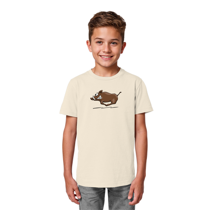 sauwildes Wildschwein | Wildsau  - Kids Organic Shirt