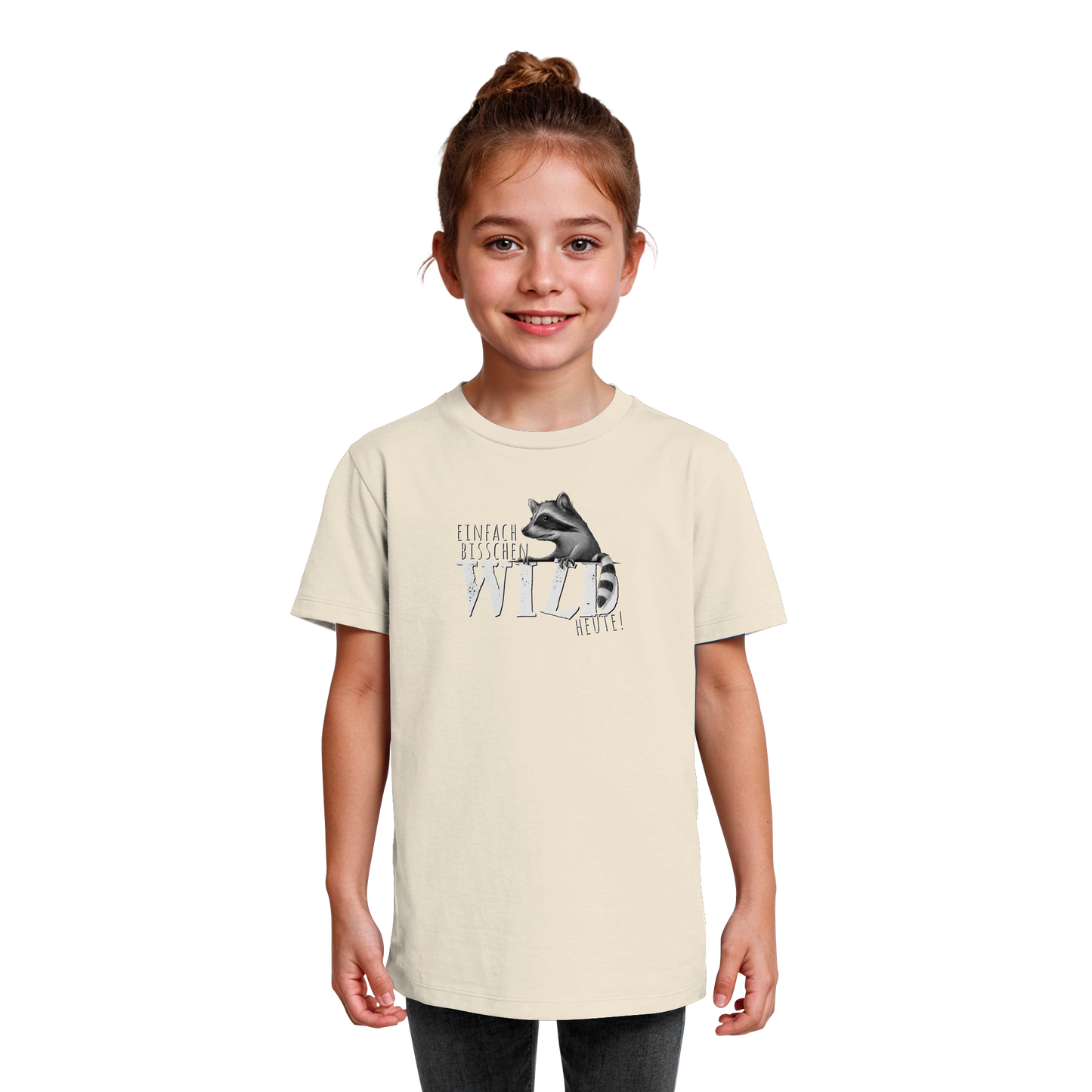 Bisschen wild heute! Waschbär - Kids Organic Shirt