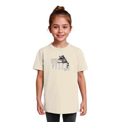 Bisschen wild heute! Waschbär - Kids Organic Shirt