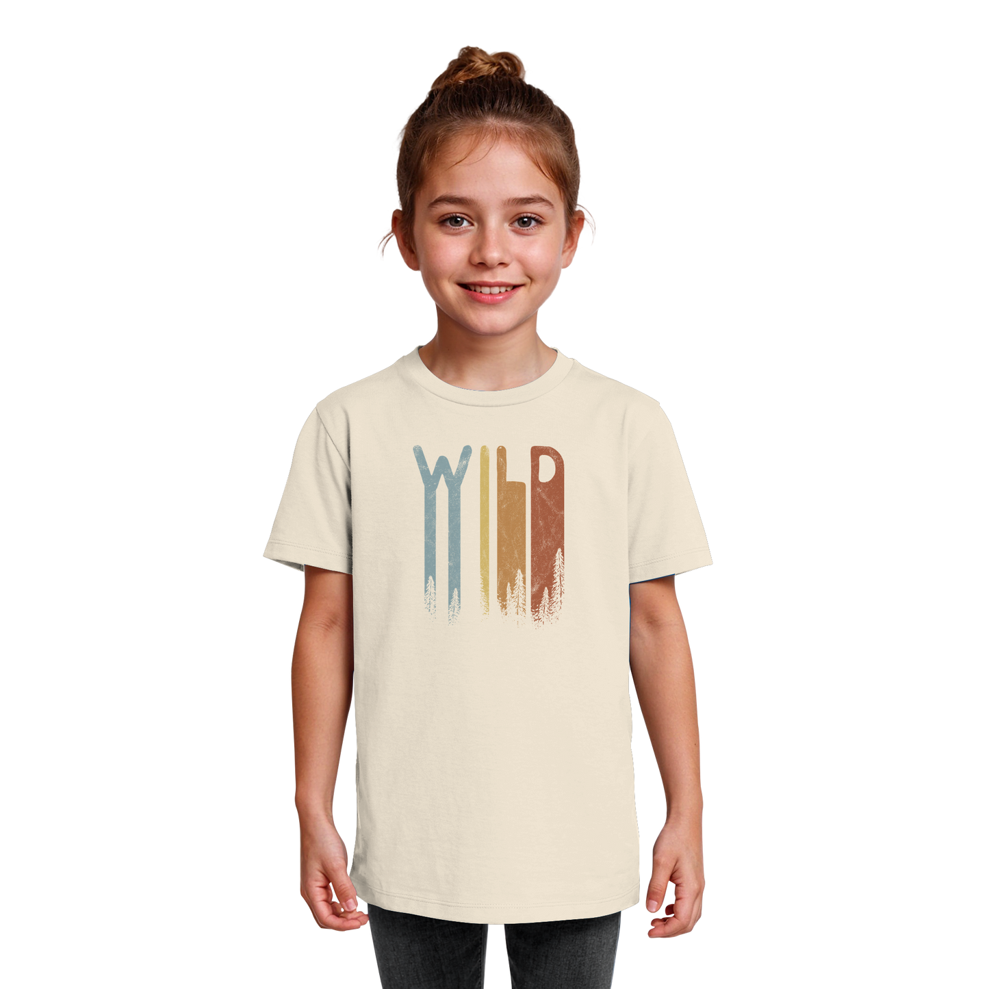 Wild Retro Schriftzug - Kids Organic Shirt