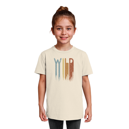 Wild Retro Schriftzug - Kids Organic Shirt