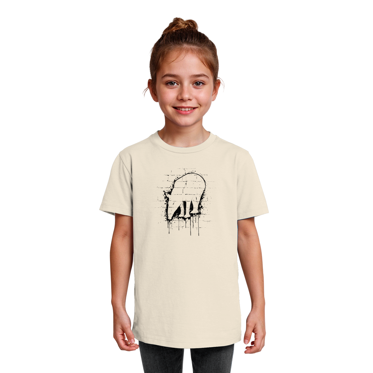 Urban Street Art Tapir Silhouette - Kids Organic Shirt