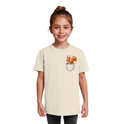 Lässiges Eichhörnchen In Tasche - Kids Organic Shirt