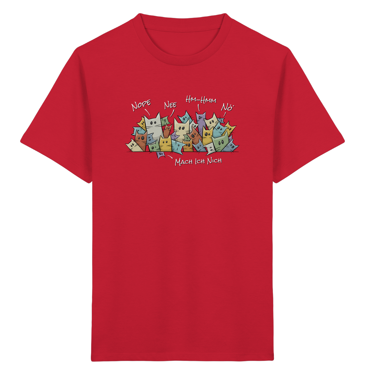 Nope, Nee, Nö Katzen - Kids Organic Shirt
