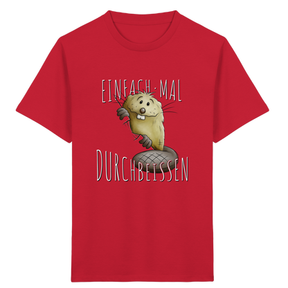 Einfach mal Durchbeissen Biber - Kids Organic Shirt