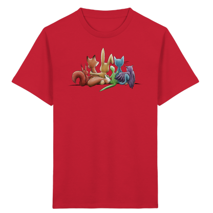 Regenbogen Tiere für Freundschaft, Toleranz und Vielfalt - Kids Organic Shirt