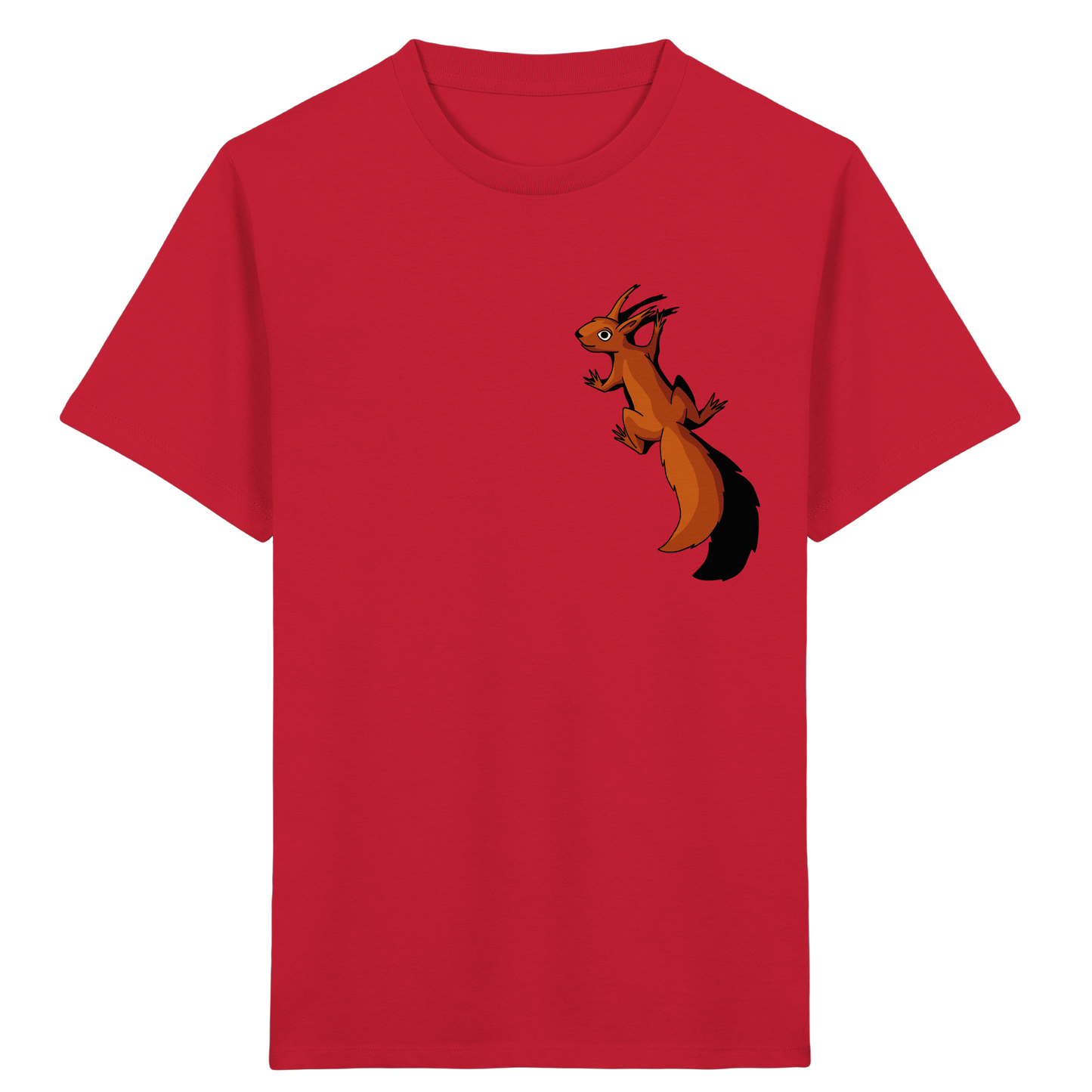 Süßes Eichhörnchen klettert - Kids Organic Shirt